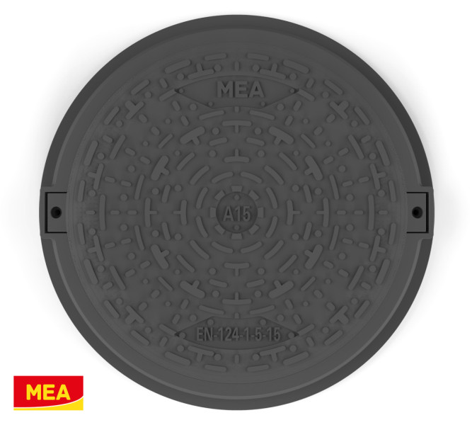 MEA-MB Kompozitní poklop A6 kN zahradní kruhový